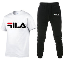 Load image into Gallery viewer, Men's Sets T Shirts+pants Two Pieces Sets Casual Tracksuit Men/Women New Fashion printing suits sportwear Gyms Fitness trousers