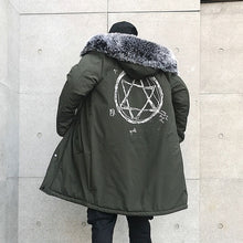 Load image into Gallery viewer, Winter Jacket Men Thick Warm Long Jackets Parkas hombre Mens Fur Hooded Jacket Long Autumn Winter Trench Coat Male